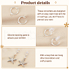 AHADERMAKER 30Pcs Brass Clip-on Earring Findings KK-GA0001-54P-3