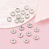 Brass Rhinestone Spacer Beads X-RSB04C14-4