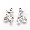 Tibetan Style Alloy Pendants TIBE-Q070-87AS-RS-1