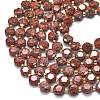 Natural Red Sesame Jasper Beads Strands G-C116-A134-01-3