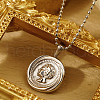 Vintage French Stainless Steel Pendant Necklace for Women's Daily Wear FP0306-2-1