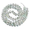 Electroplate Transparent Glass Beads Strands EGLA-N002-15-B01-2