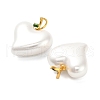 Plastic Pearl Pendants KK-L229-015G-2