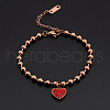 Stainless Steel Charm Anklets WGE3F25-35-1