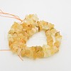 Natural Citrine Nuggets Bead Strands G-A139-B05-2