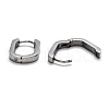 304 Stainless Steel Huggie Hoop Earrings STAS-H156-11A-P-3