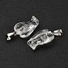 Synthetic Watermelon Stone Glass Pendants G-B127-10P-19-3