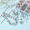 497Pcs 5 Style Rainbow ABS Plastic Imitation Pearl Beads OACR-YW0001-09A-9