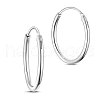 SHEGRACE 925 Sterling Silver Hoop Earrings JE670A-01-1
