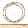 304 Stainless Steel Bangles BJEW-V004-01RG-5