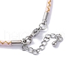 Polyester Cord Braided Bracelet Makings MAK-Z003-01P-23-3