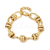304 Stainless Steel Oval Link Chain Bracelets for Women BJEW-C104-01C-G-2