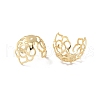 Rack Plating Brass Flower Bead Caps KK-K381-03G-02-1