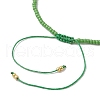 Adjustable Natural Green Aventurine & Seed Braided Bead Bracelets BJEW-JB10181-03-4