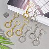  8Pcs 2 Colors Alloy Pendant Keychain FIND-NB0002-91-5