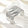 304 Stainless Steel Cuff Bangles for Women BJEW-Z096-03P-1