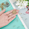 SUNNYCLUE 80Pcs 2 Colors 316 Surgical Stainless Steel Earring Hooks STAS-SC0005-66-3