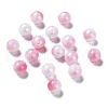 Two Tone Opaque Acrylic Beads SACR-P024-01A-W06-1