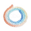 Transparent Painted Glass Beads Strands X1-DGLA-A034-T3mm-A13-5