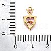 Brass Micro Pave Cubic Zirconia Pendants KK-U065-17G-3