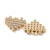 Brass Micro Pave Cubic Zirconia Charms KK-R152-20G-3