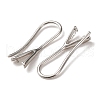 Brass Earring Findings KK-D378-05P-2