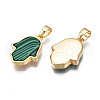 Real 18K Gold Plated Brass Pendants KK-N233-171A-01D-3