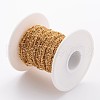 304 Stainless Steel Cable Chains CHS-K003-01G-0.4MM-3