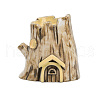Artificial Tree House Resin Display Decorations DJEW-S002-02C-1