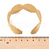 304 Stainless Steel Cuff Bangles for Women AJEW-P127-20G-5