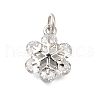 Rack Plating Brass Micro Pave Cubic Zirconia Pendants KK-I716-02P-1