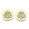 201 Stainless Steel Pendants STAS-T064-37G-23-2