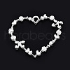 Rack Plating Alloy Open Back Bezel Pendants PALLOY-Q351-67S-FF-3