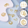 Cheriswelry 36Pcs 9 Styles Alloy Open Back Bezel Pendants FIND-CW0001-22-12