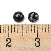 Synthetic Snowflake Obsidian Cabochons G-H309-03-04-3