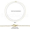 10Pcs Ion Plating(IP) 304 Stainless Steel Cable Chain Necklaces Set for Men Women MAK-YW0002-01G-5