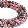  3 Strands Natural Rhodonite Beads Strands G-NB0003-45-1