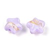 Transparent Resin Enamel Beads RESI-N043-02E-2