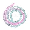 Transparent Painted Glass Beads Strands X1-DGLA-A034-T2mm-A10-5