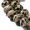 Natural Dalmatian Jasper Beads Strands G-P573-A63-10x6mm-4