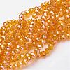 Electroplate Glass Beads Strands EGLA-D020-6x4mm-51-1