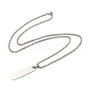 Non-Tarnish 201 Stainless Steel Pendant Necklaces for Man NJEW-Q336-03E-P-5