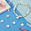 Beebeecraft 6Pcs Natural Sea Shell Cloud Charms KK-BBC00014-93-4