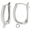Beebeecraft 2 Pairs 925 Sterling Silver Hoop Earring Finddings STER-BBC0007-13-1