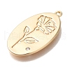 Mother's Day Brass Micro Pave Cubic Zirconia Pendants KK-U038-05G-07-2
