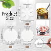  18Pcs 3 Styles MDF Wood Pendants AJEW-NB0006-05-2