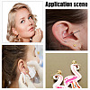 GOMAKERER 5Pairs 925 Sterling Silver Ear Stud Findings FIND-GO0002-66G-7
