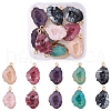 10Pcs 5 Colors Druzy Geode Resin Pendants RESI-YW0001-47-1