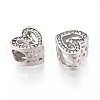 Alloy Rhinestone European Beads FIND-N009-14P-2