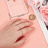 Beebeecraft 3Pcs 2 Styles 925 Sterling Silver Thin Finger Rings RJEW-BBC0001-21-3